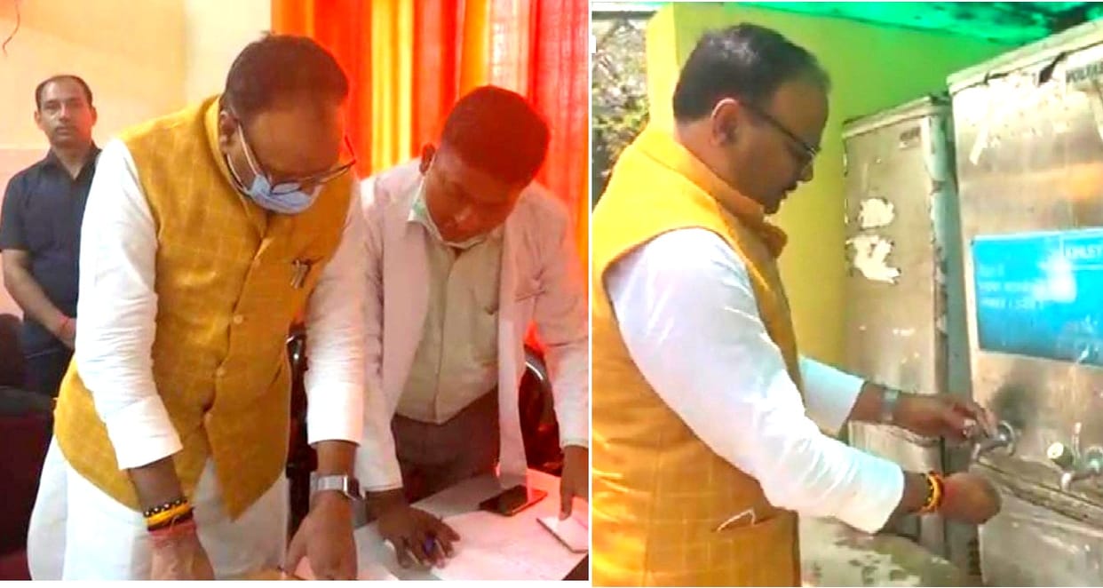 Surprise inspection of Deputy CM Brijesh Pathak at Unnao District Hospital and Nawabganj CHC