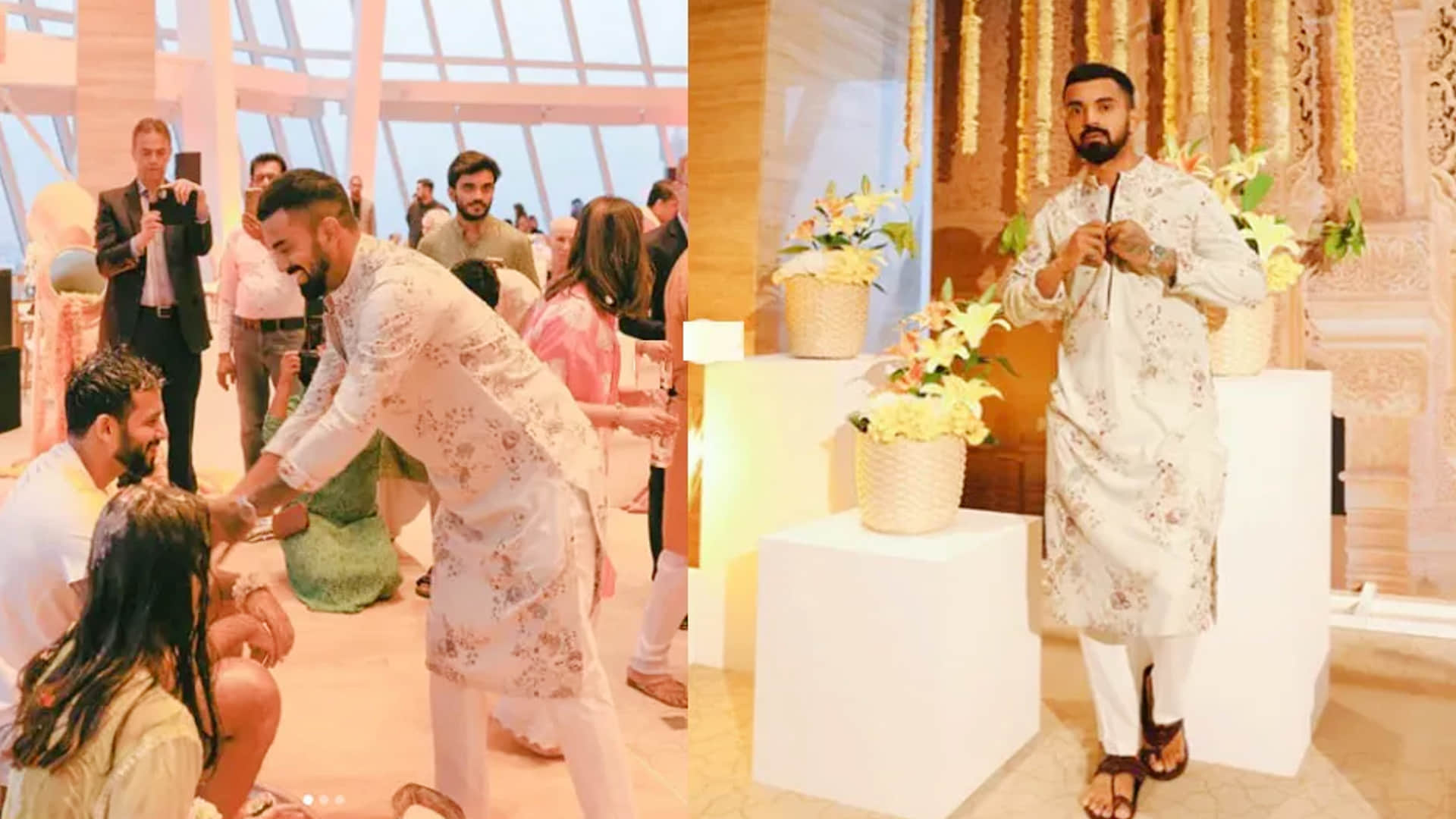 KL Rahul In Another Marriage: KL Rahul attended the wedding of Bahrain cricketer David Mathias instead of Deepak Chahar wedding, see photos
