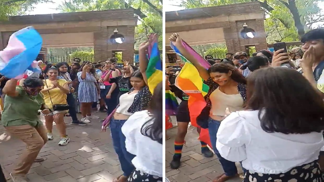 Dancing video of people LBGT community in Delhi University goes viral