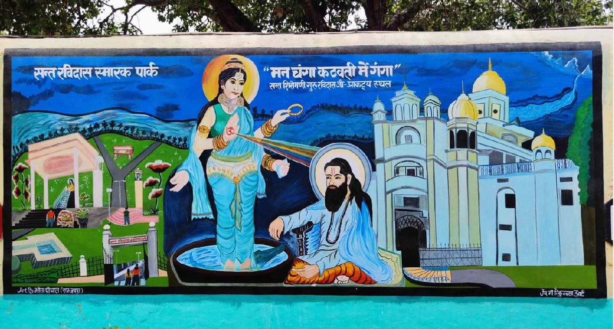 Prisoners made Kashi Vishwanath Dham on walls of varanasi district jail and worship daily