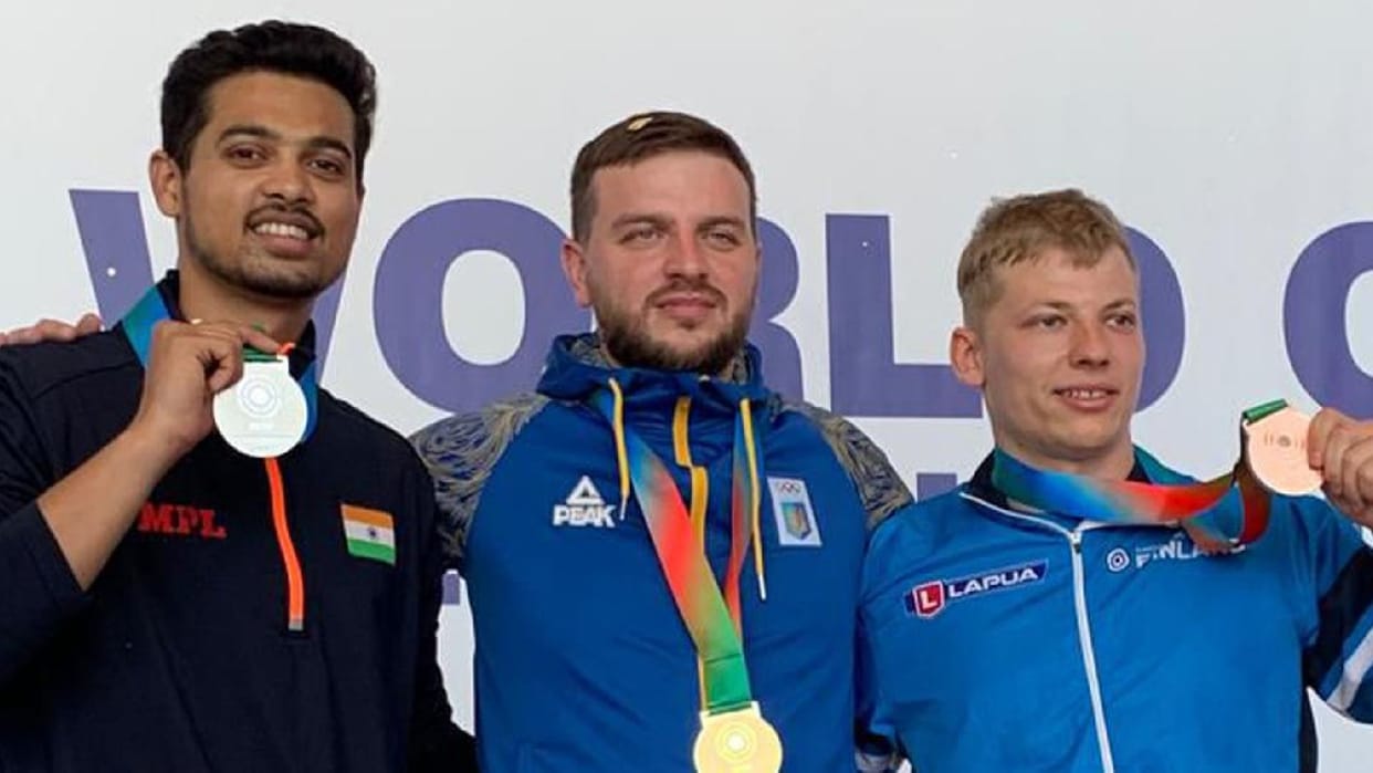 Indian Shooter Swapnil Kusale wins silver medal in rifle 3P event in Shooting World Cup
