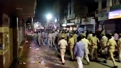 tension in baran after attack on shopkeepers Police force deployed on spot