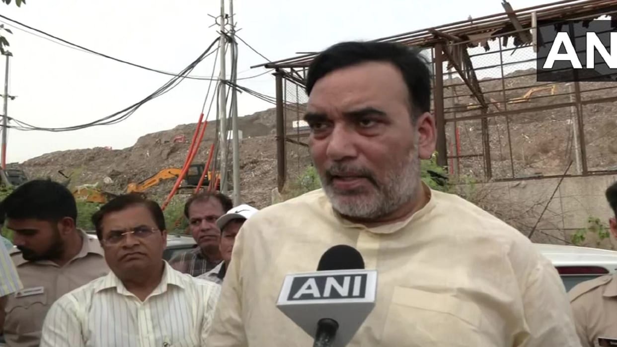Gopal Rai reached Bhalswa, nine-point program to stop the fire at the landfill site