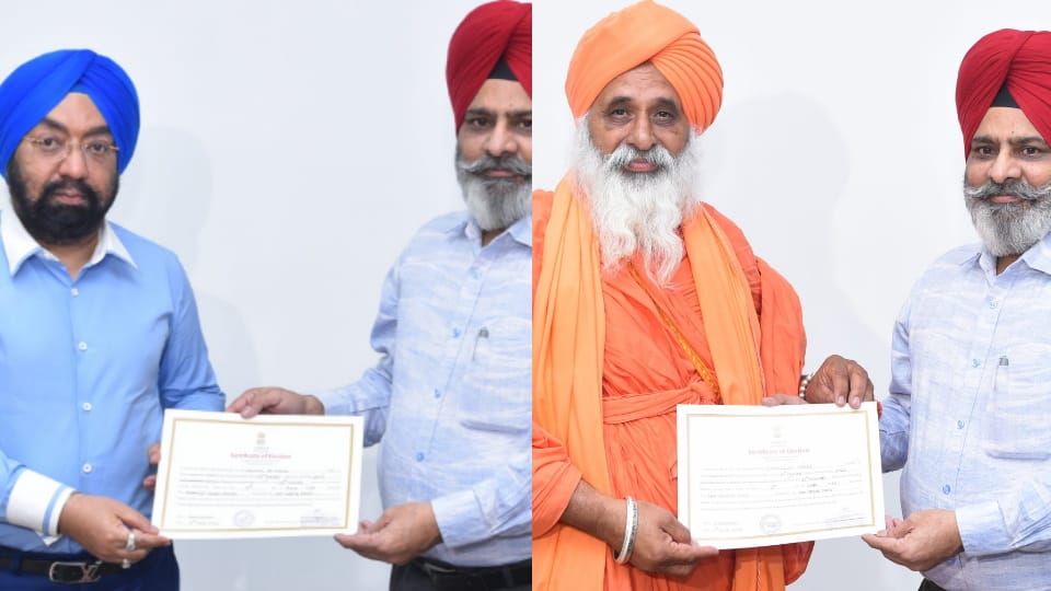 Sant Balbir Singh Seechewal and Vikramjit Sahni elected for Rajya Sabha from Punjab 
