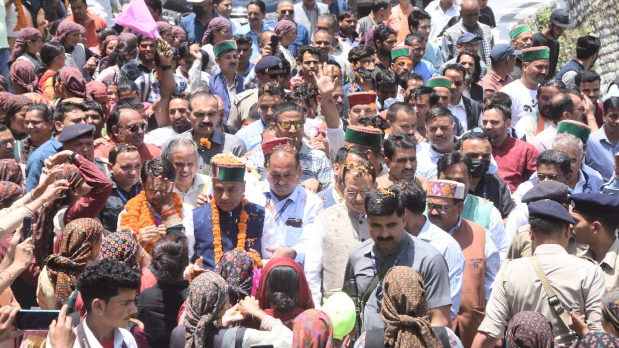 cm Jairam thakur said  the water standing at one place is not used for drinking