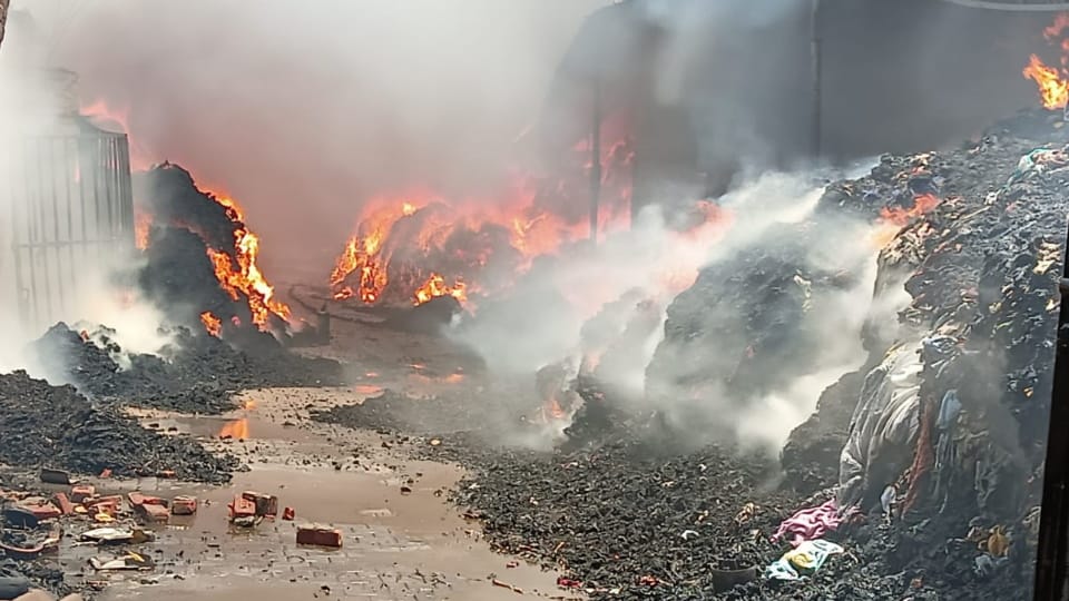 Fire Broke out in Yarn Factory of Panipat