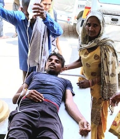 Four worsened by eating potato-pea vegetable, one serious