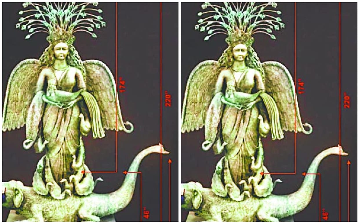 Kashi Vishwanath Dham  22 feet bronze statue of Maa Ganga in baba darbar will attract devotees