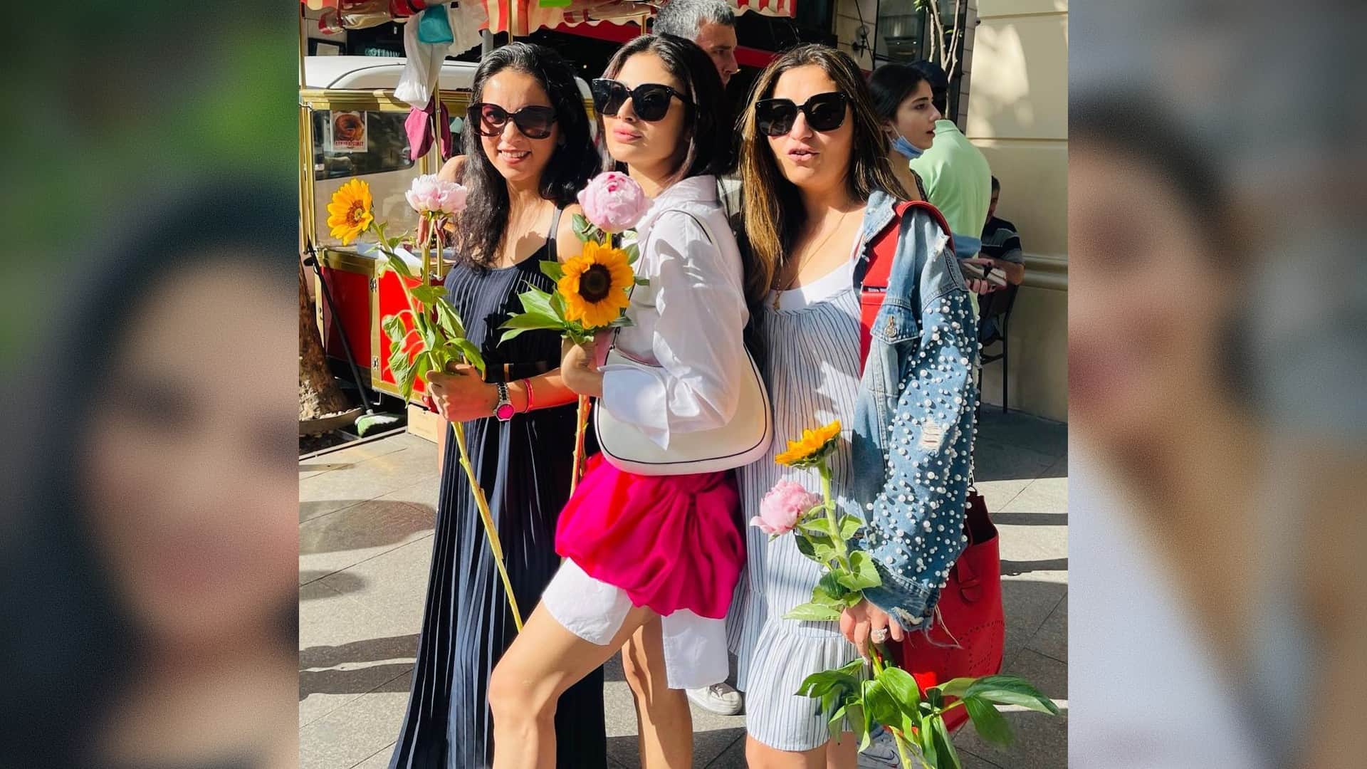 mouni roy shares new pics on fun mood with friends fans says husband ko saath nahi le gayi
