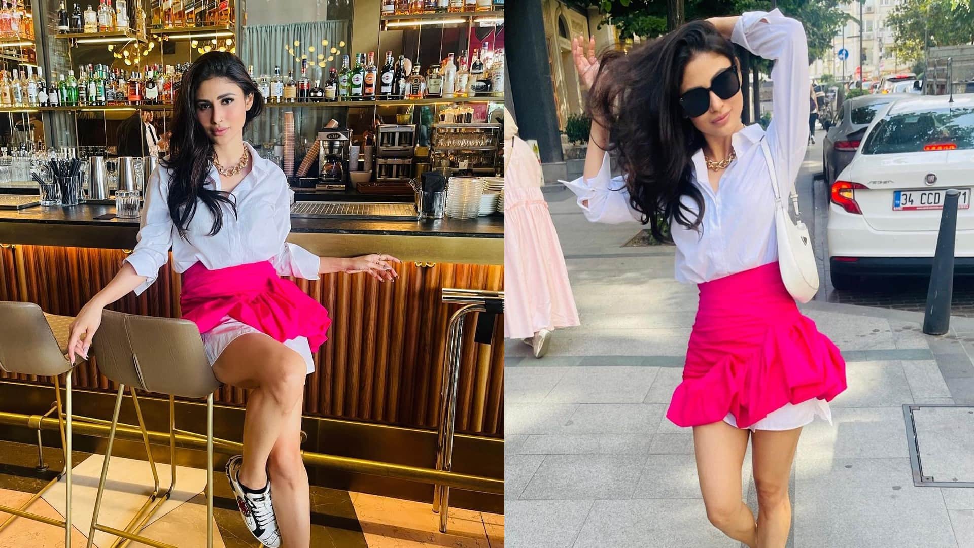 mouni roy shares new pics on fun mood with friends fans says husband ko saath nahi le gayi