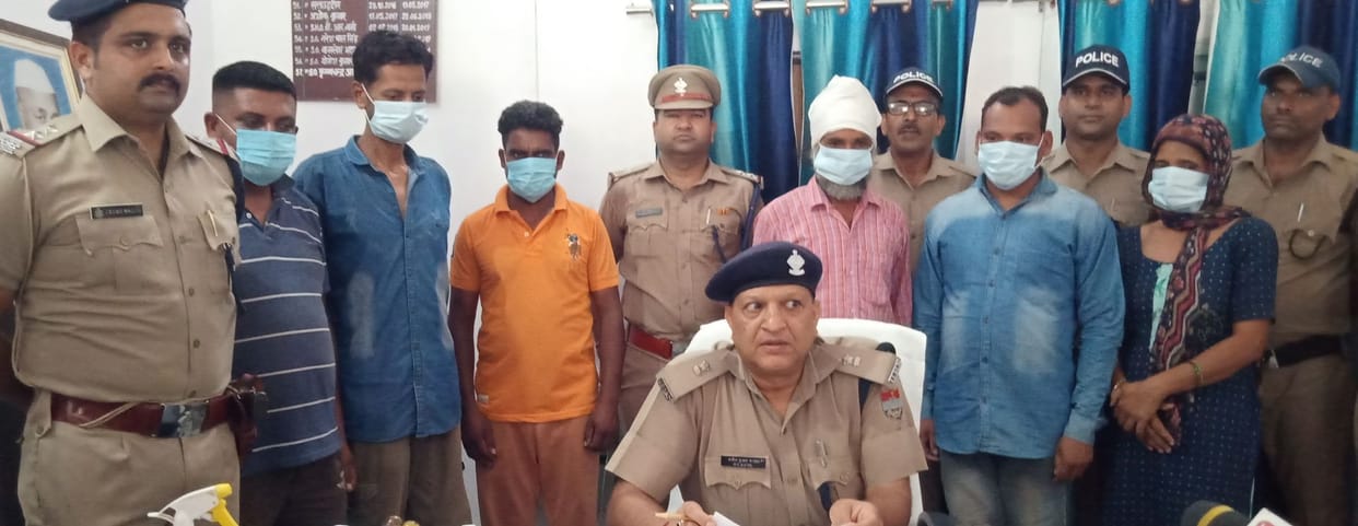 Six arrested.