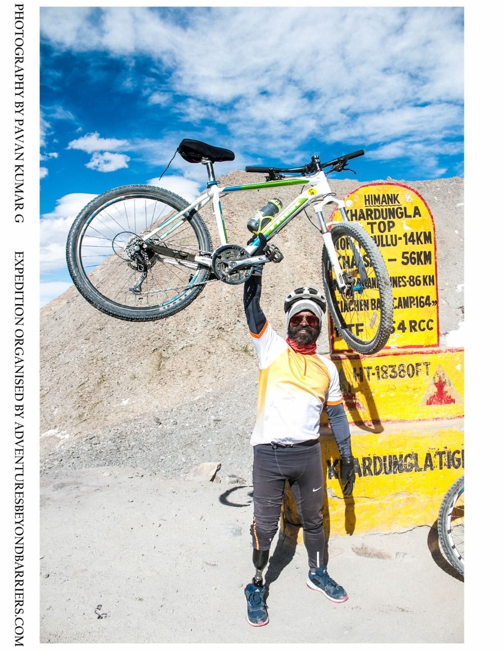 Accidents snatched feet, no emotion... Mountains crossed with artificial legs