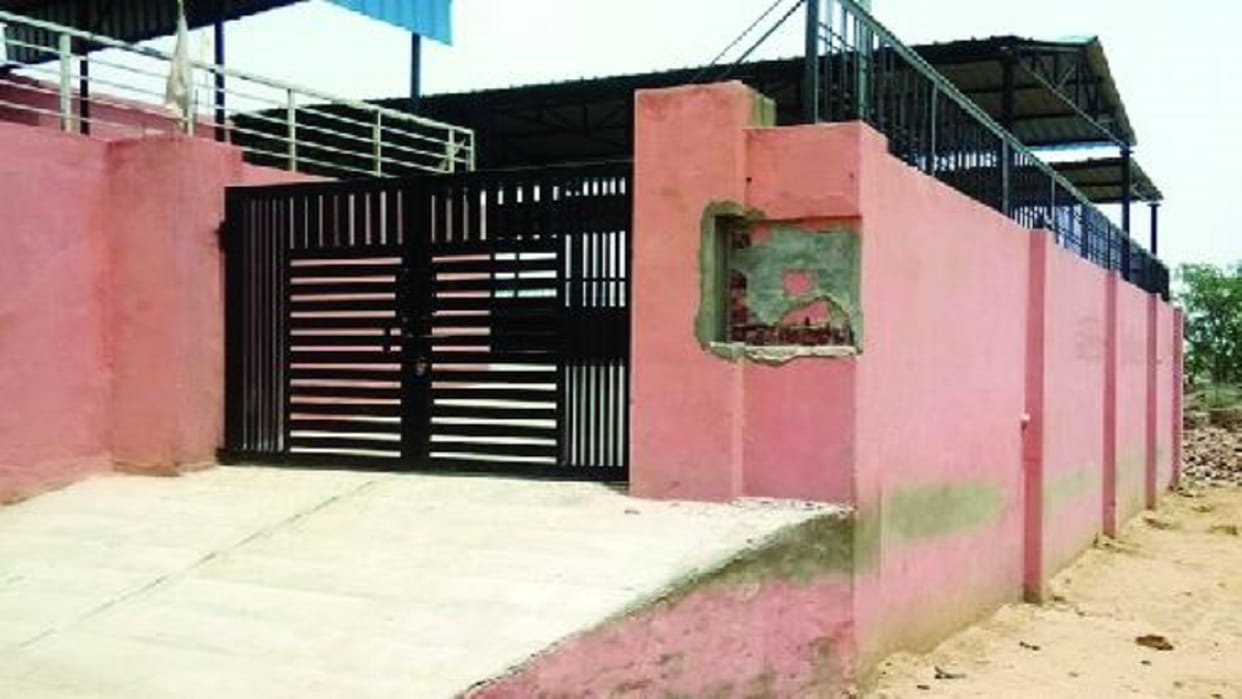 Unknown people uprooted the foundation stone of the public platform laid by Minister of State Anoop Dhanak in village Hasangarh