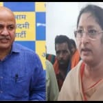 मनीष सिसोदिया और केंद्रीय स्कूली शिक्षा राज्यमंत्री अन्नपूर्णा देवी