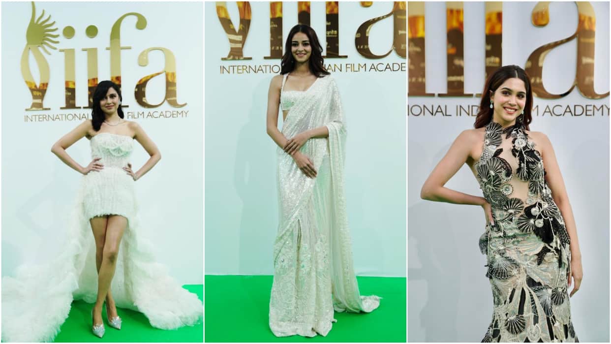 Ananya Pandey Sharvari Wagh salman khan vicky kaushal arrives at IIFA 2022 green carpet Celebrities look