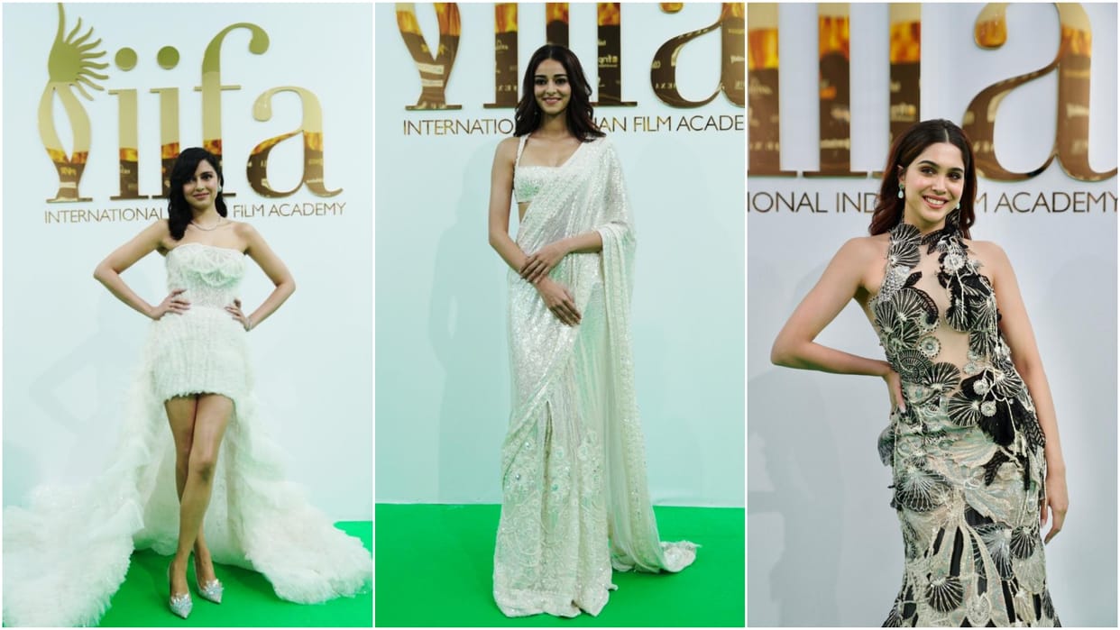 Ananya Pandey Sharvari Wagh salman khan vicky kaushal arrives at IIFA 2022 green carpet Celebrities look