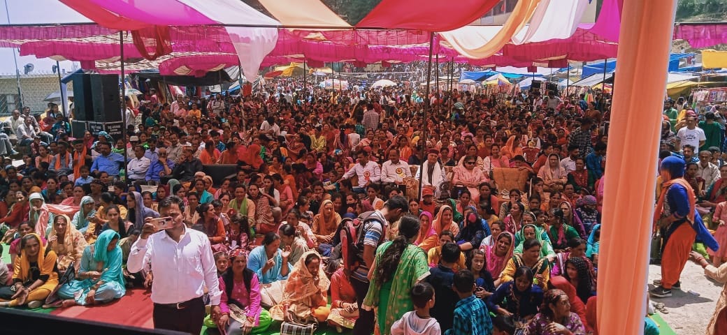 people enjoy culture programme in bijat fair bogdhar nohradhar