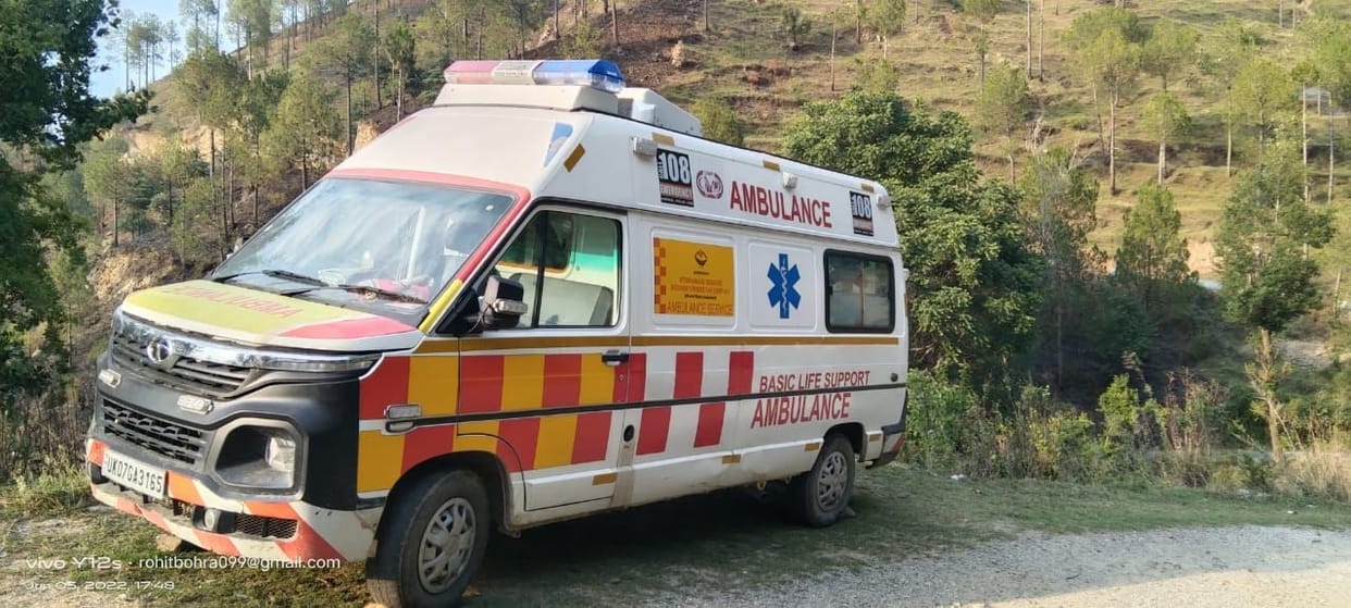 Breakdown of 108 Ambulance in Barakot