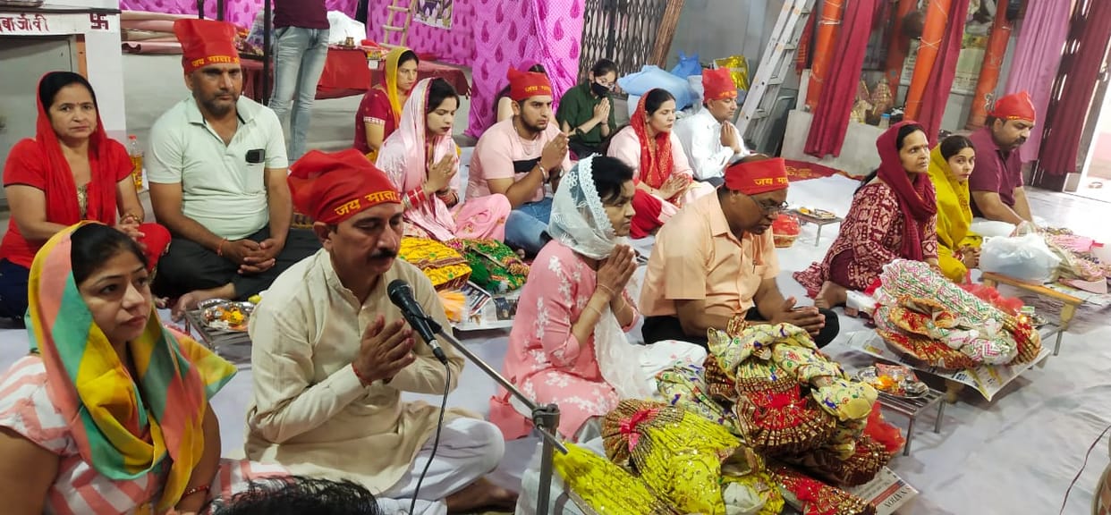 Annual festival of Mata Vaishno Devi Dham begins with Mehndi of mother's name