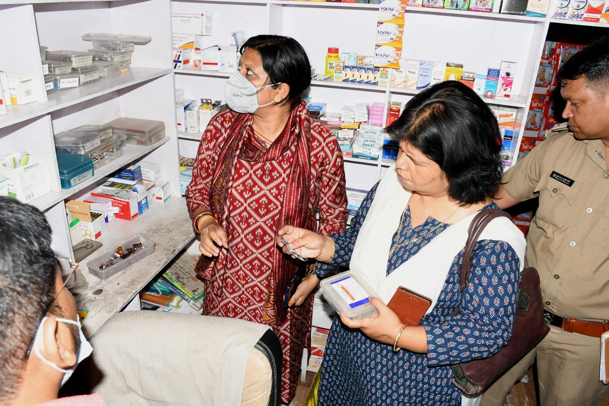 Drip was being offered in the medical store, challan