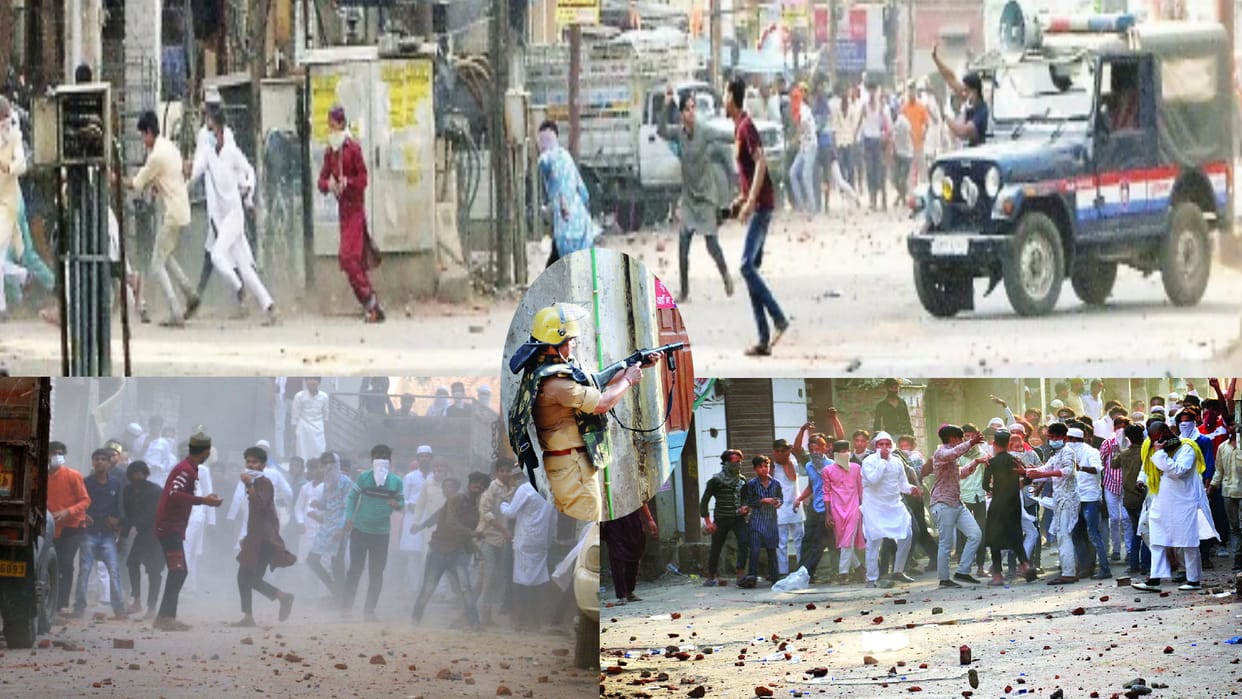 Kanpur Violence Clash Photos How Stone Pelted in Area See in Photos Latest News in Hindi