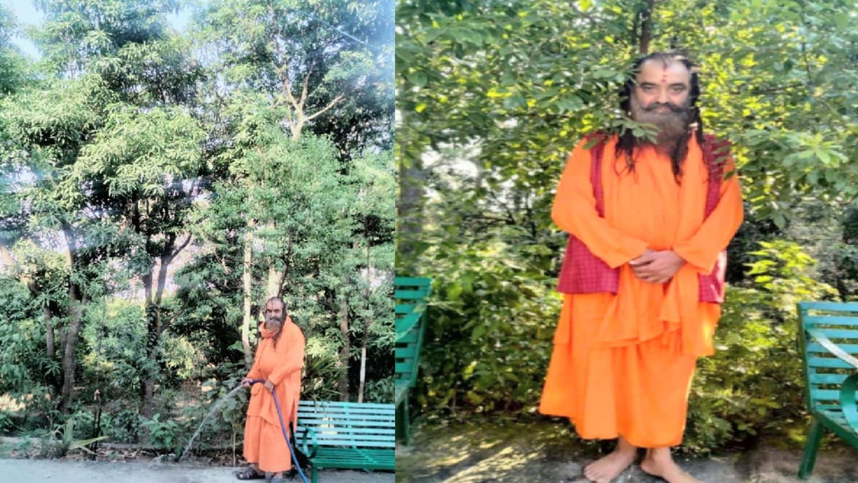 World Environment Day: Mahant Rupeshwar Giri has become a tree baba, has prepared a garden of 6,000 trees