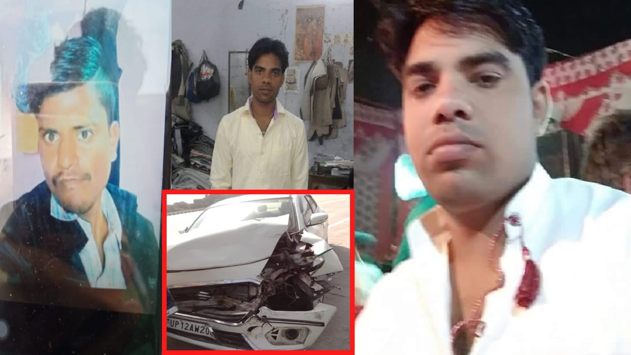 UP News: Three people of Delhi has died in truck accident on Highway in Meerut see photos