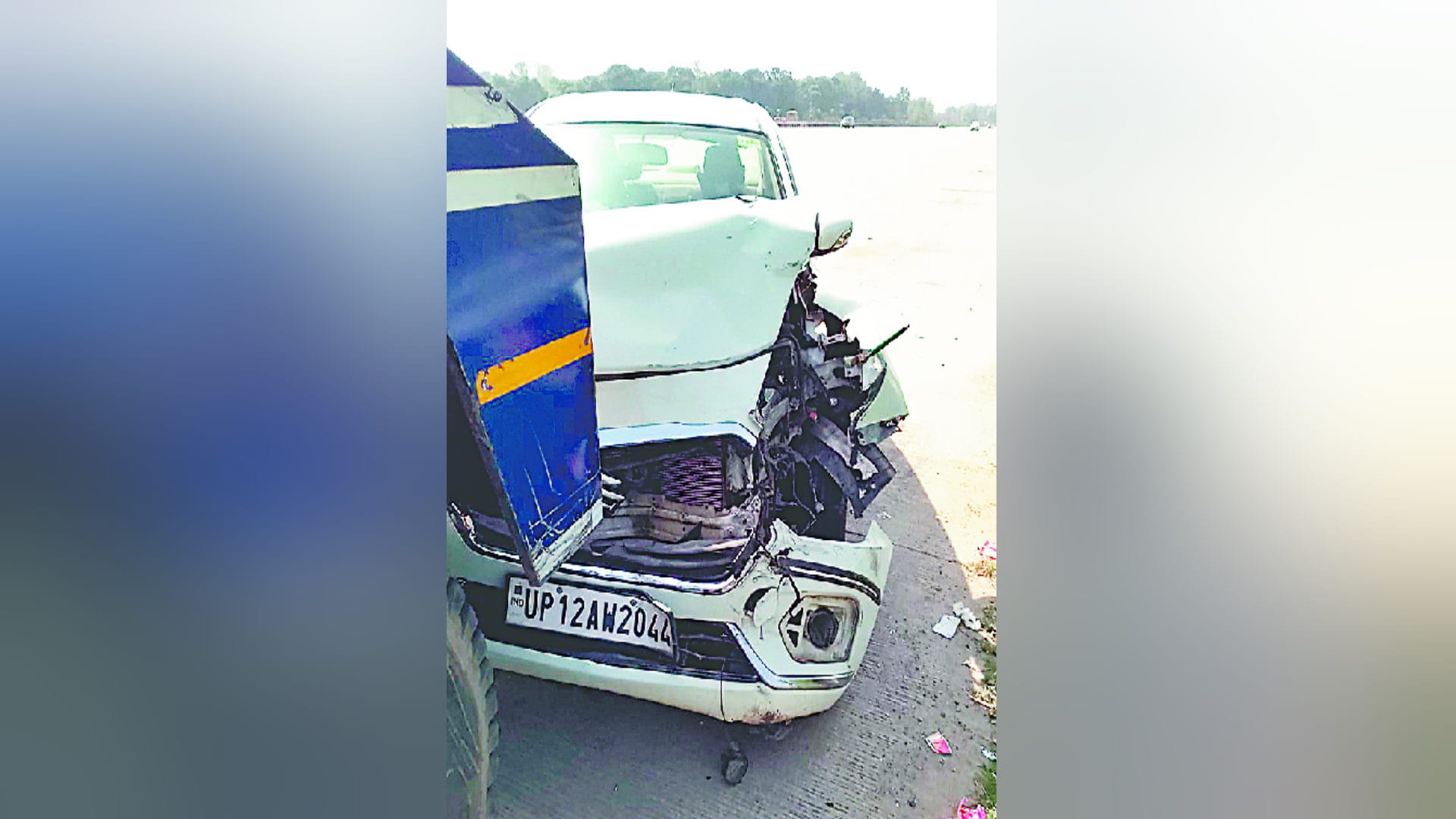 UP News: Three people of Delhi has died in truck accident on Highway in Meerut see photos