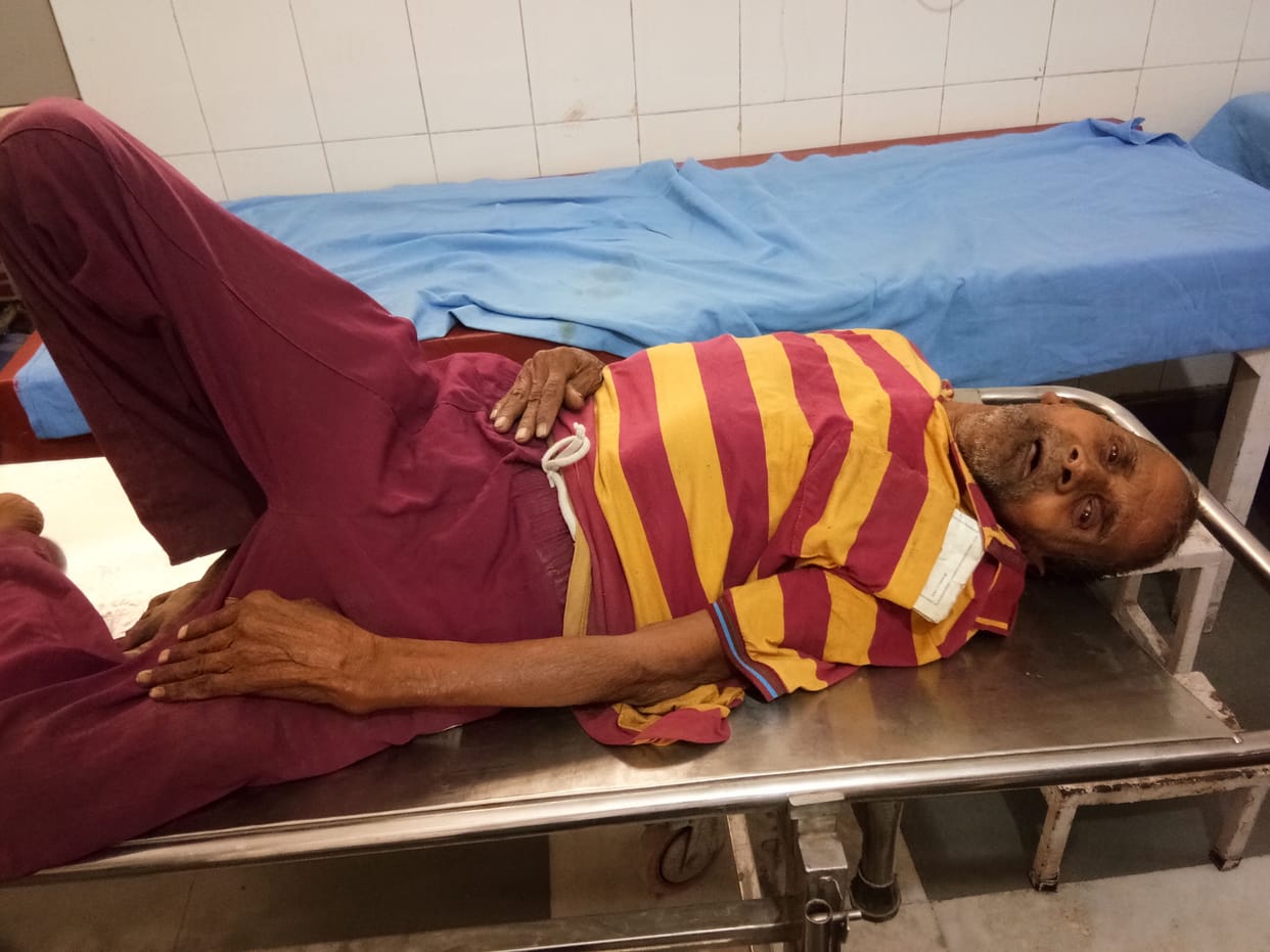 The bull picked up and slammed a 55-year-old man, attacked the woman too