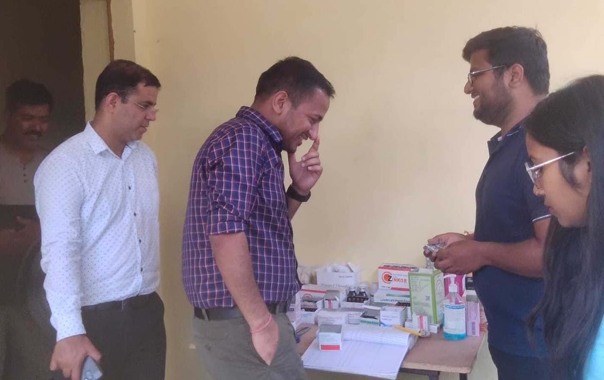 Inspection By DM Champawat in Poornagiri