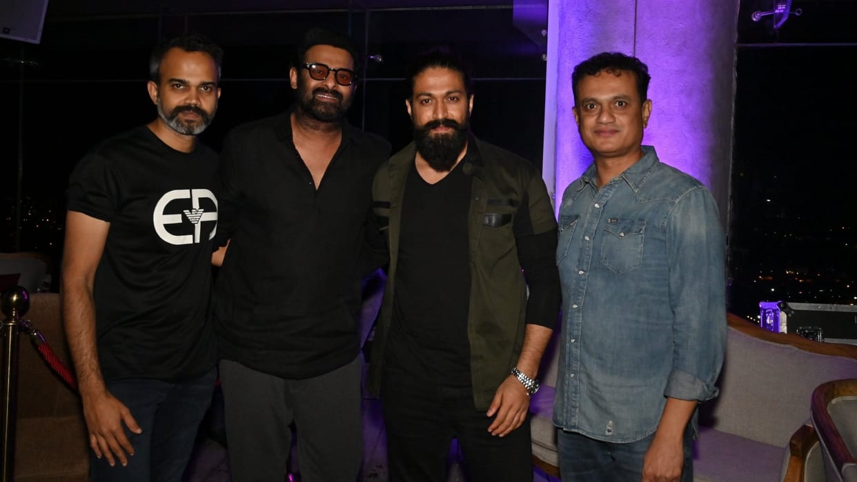 kgf star yash and salaar actor prabhas celebrate director prashanth neels birthday  in Bangalore see photos