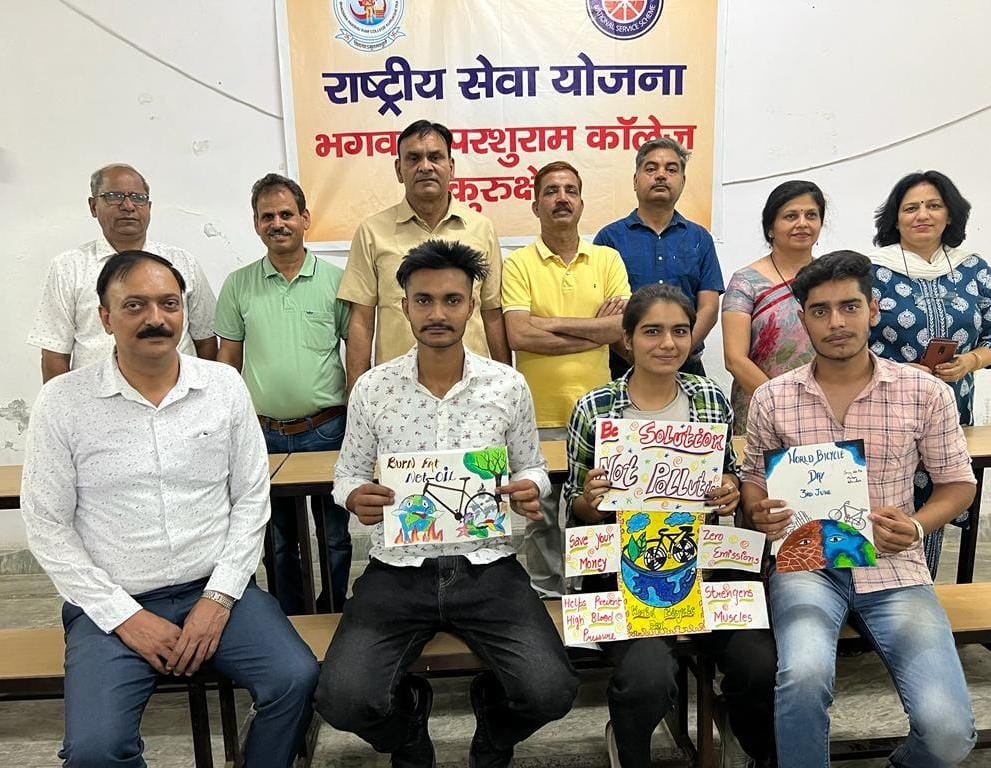 Lakshya Verma first in poster making competition, Kurukshetra