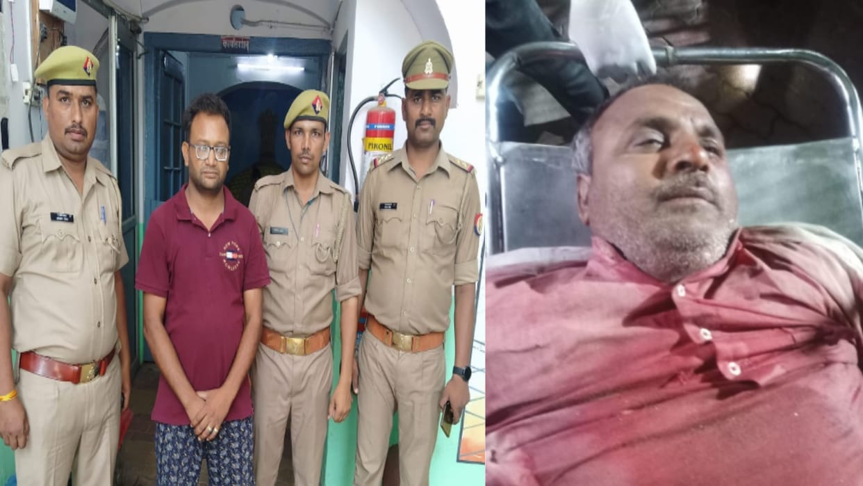 Saharanpur Crime: A young man has killed his uncle with knife in water dispute in a village