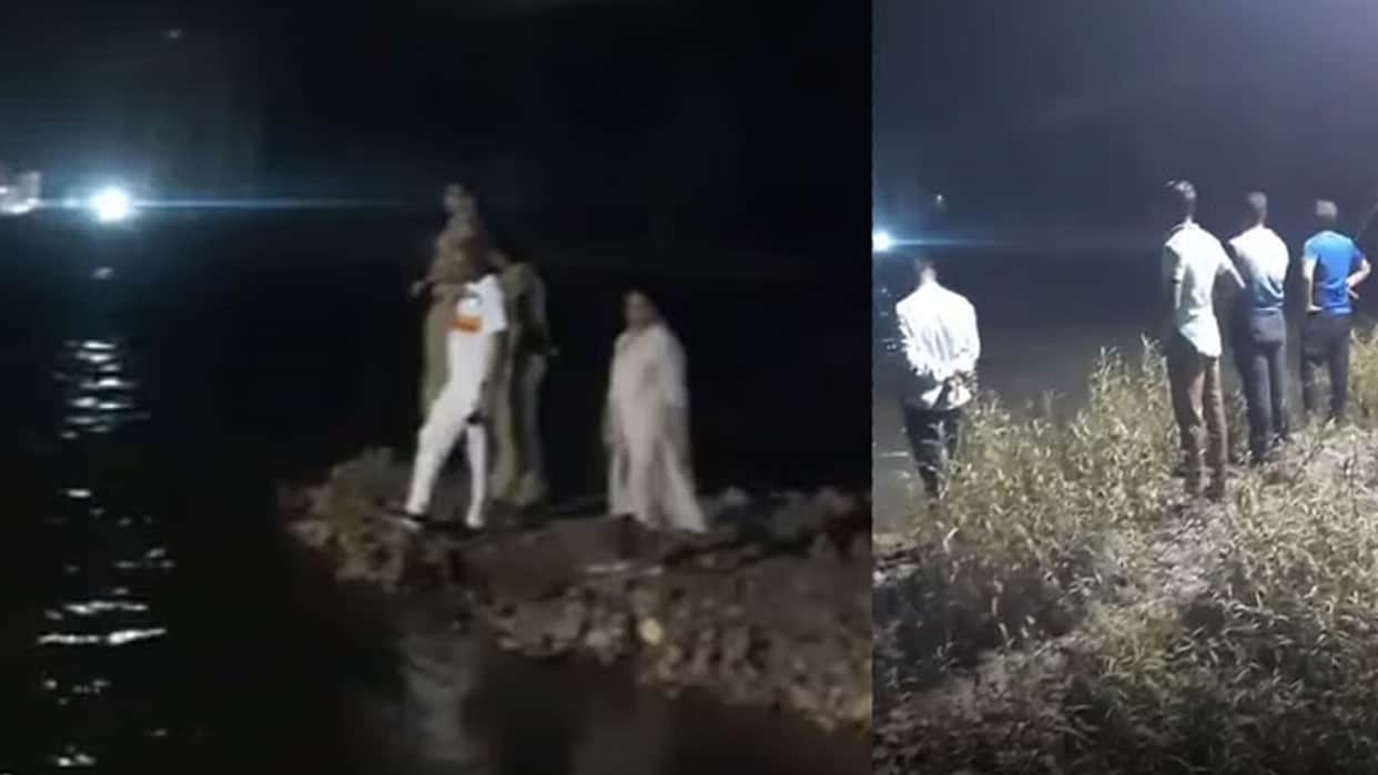 Narmdapuram: Man jumped from Narmada bridge with two children when there was a quarrel with wife,