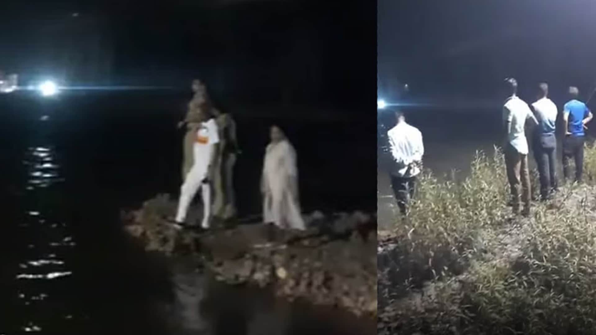 दो बच्चों को लेकर नर्मदा पुल से कूदा पिता।