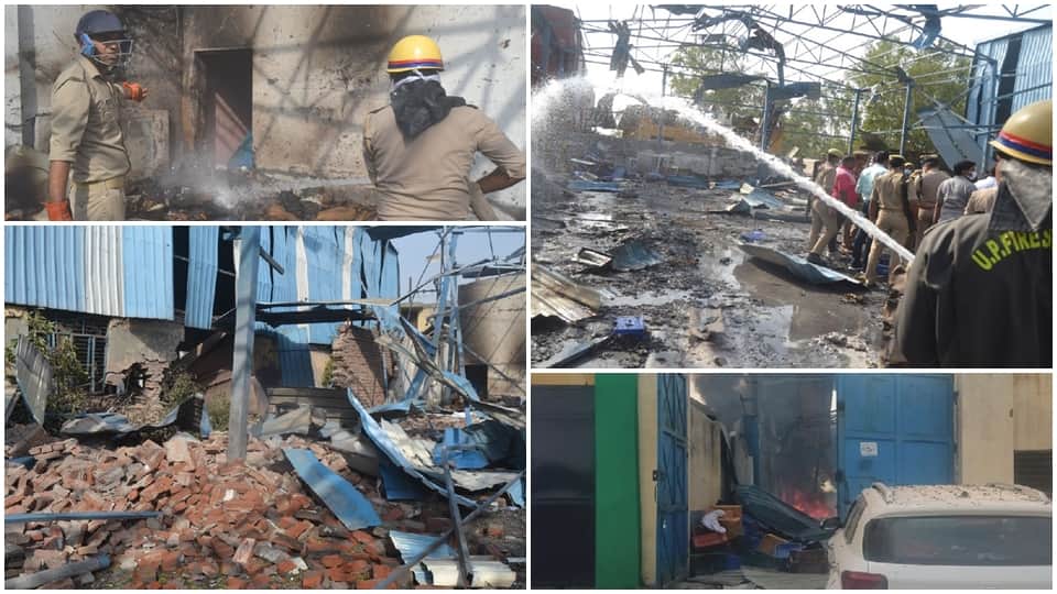 Hapur blast Factory running in tin shed license to manufacture electronic equipment