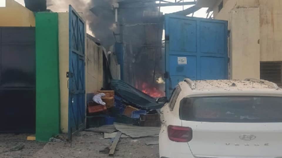 Hapur blast Factory running in tin shed license to manufacture electronic equipment