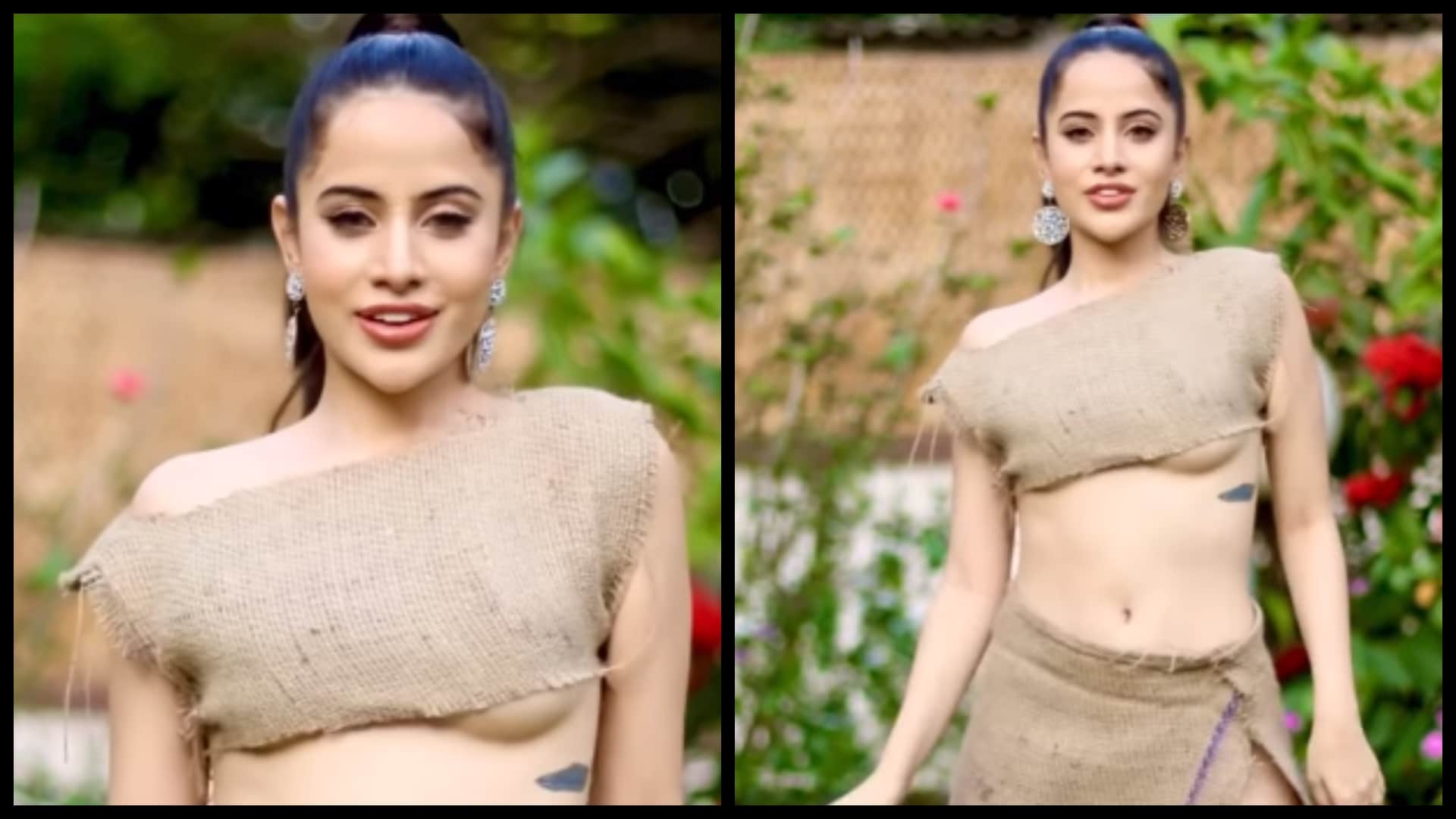 Uorfi Javed Shares Video in Revealing Pink Bra News in Hindi