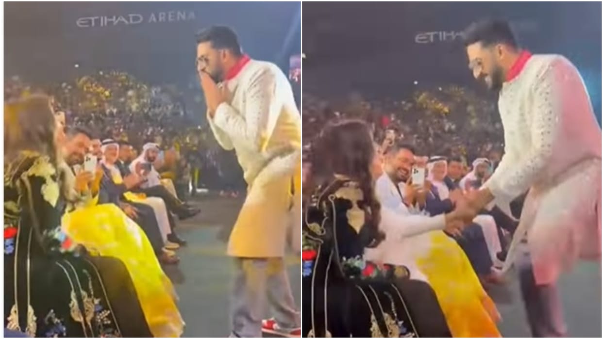 Amitabh Bachchan said thank you to those who praised Abhishek Bachchan dance at IIFA 2022 join by Aishwarya Rai and Aaradhya