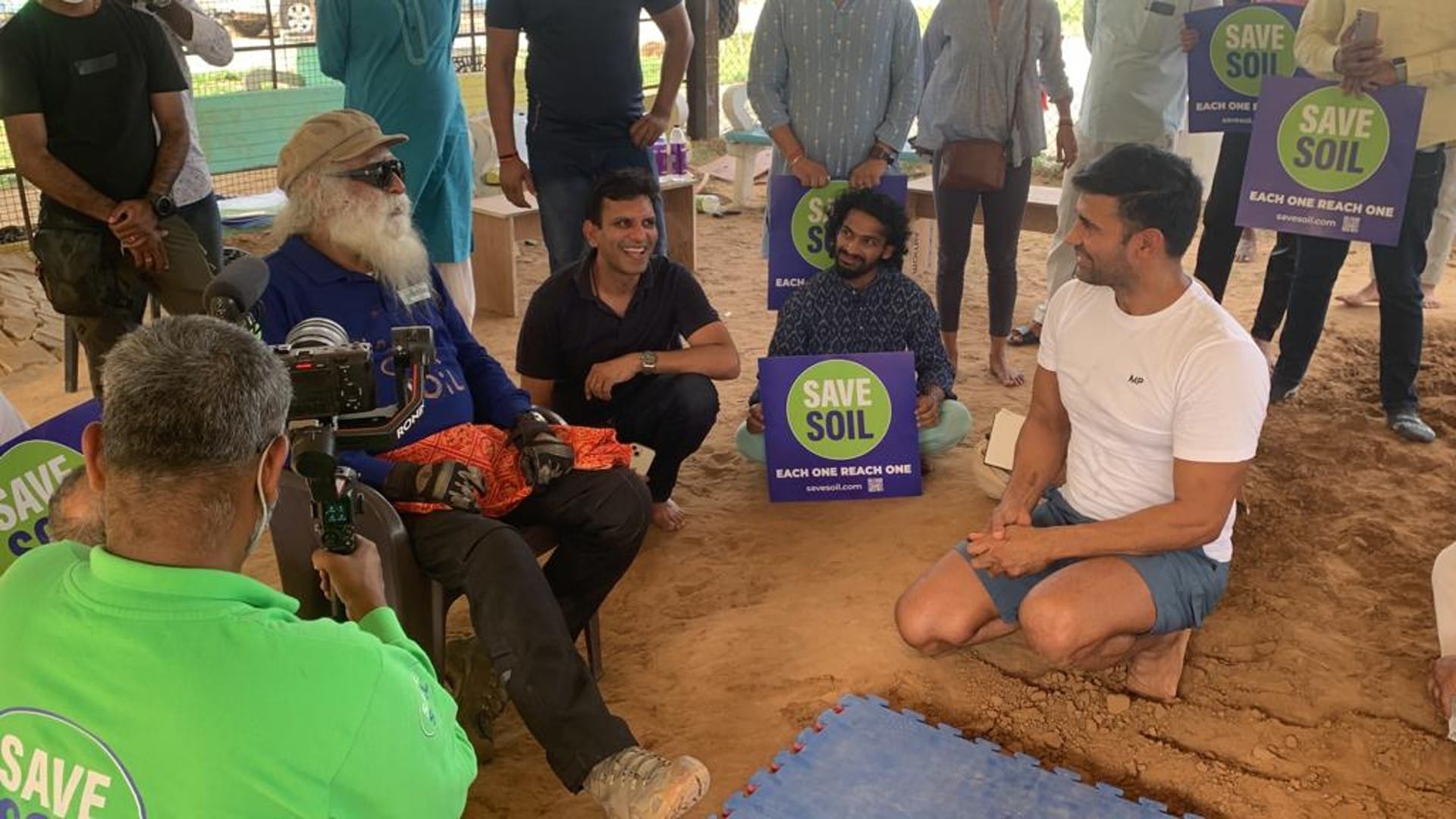 Commonwealth winning wrestler Sangram Singh associated with Sadhguru Save Soil Campaign said mitti humari maa hai