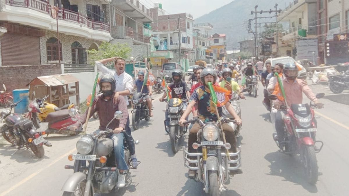 BJYM followed traffic rules in bike rally