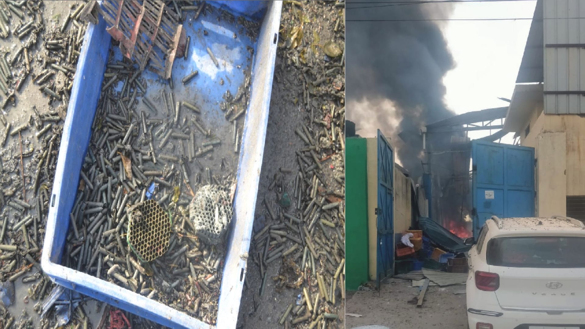 Explosion in illegal firecracker factory in hapur Explosion in illegal firecracker factory in hapur