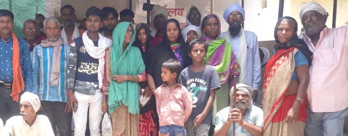 Frightened villagers demonstrated and submitted a memorandum