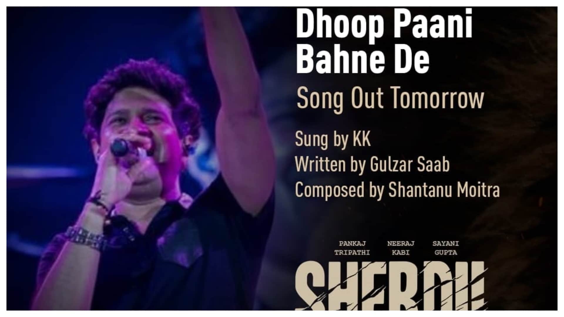 sherdil the pilibhit saga KK last song Dhoop Paani Bahne De released fan says cant control my tears while listening
