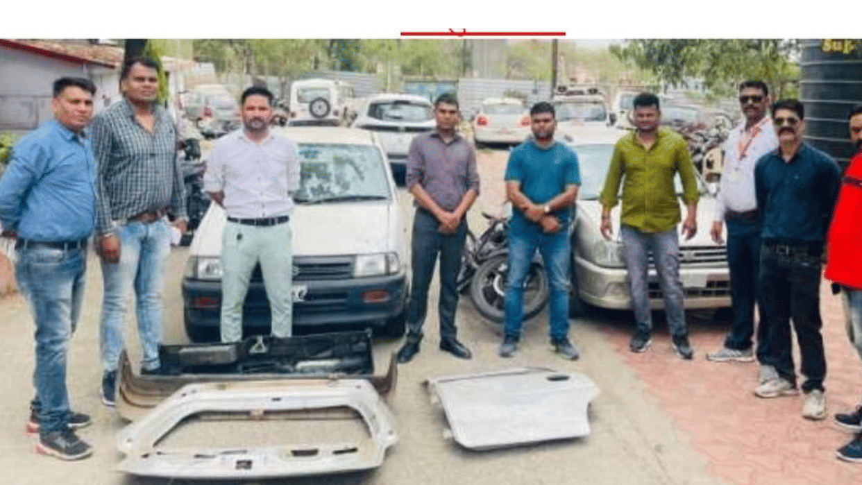 Bhopal: Used to make junk in two hours after stealing a car, Bhopal Crime Branch arrested 6 people of the gang