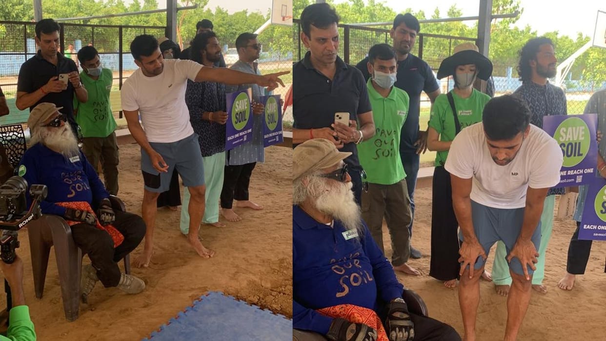 Commonwealth winning wrestler Sangram Singh associated with Sadhguru Save Soil Campaign said mitti humari maa hai