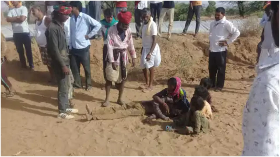 Three including two real brothers died due to drowning in stitches Rajasthan nagaur