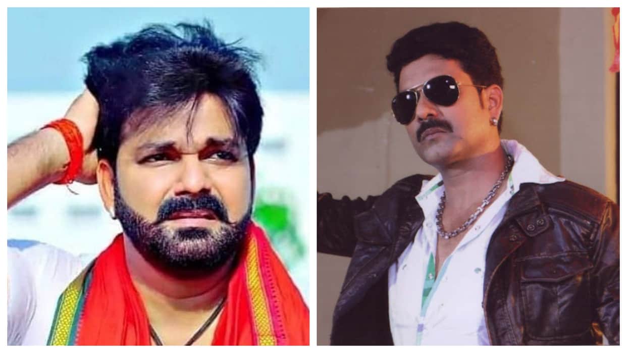 Actor Pawan Singh Sushil Singh shooting video goes viral from set of film Har Har Gange