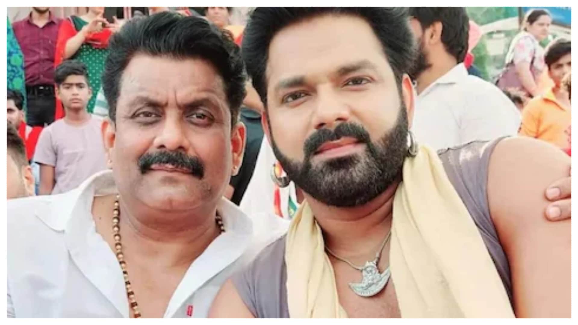 Actor Pawan Singh Sushil Singh shooting video goes viral from set of film Har Har Gange