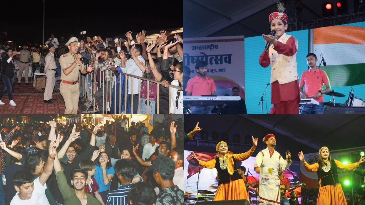 Shimla Summer Festival 2022 inauguration  Performance by Harmony of the Pines Orchestra of Himachal Pradesh Police and KBC fame Arunoday Sharma